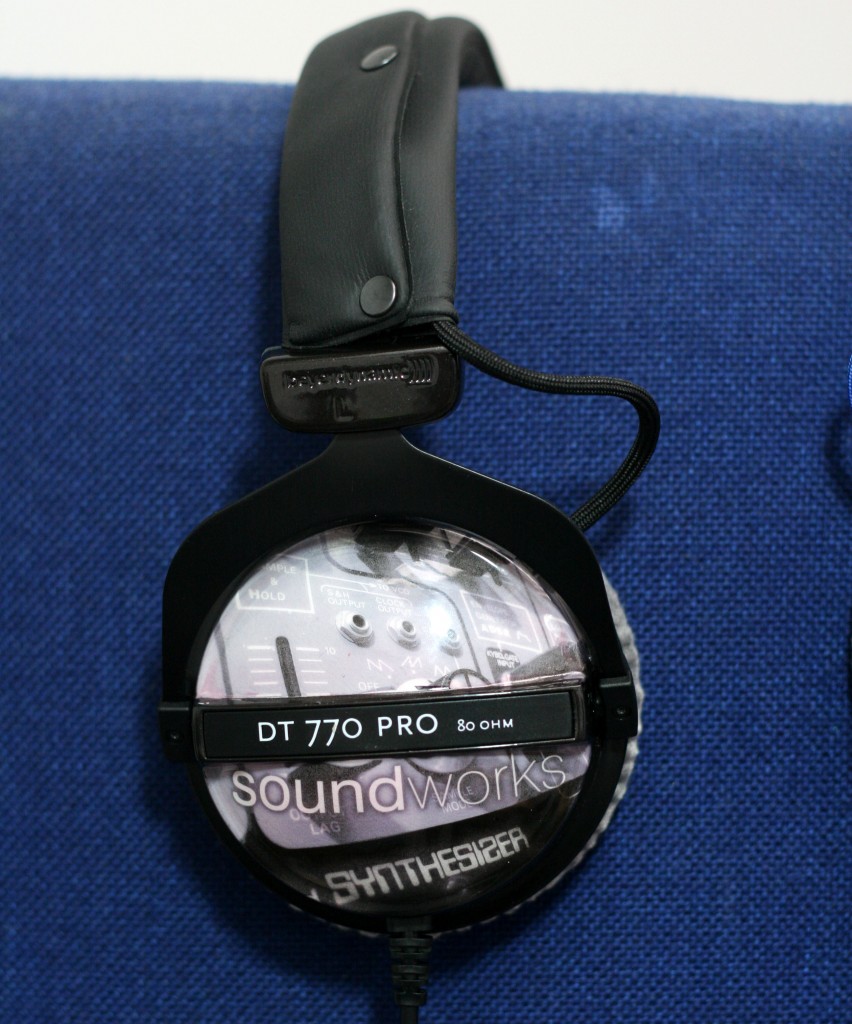 DT770 headphones with roland synth design