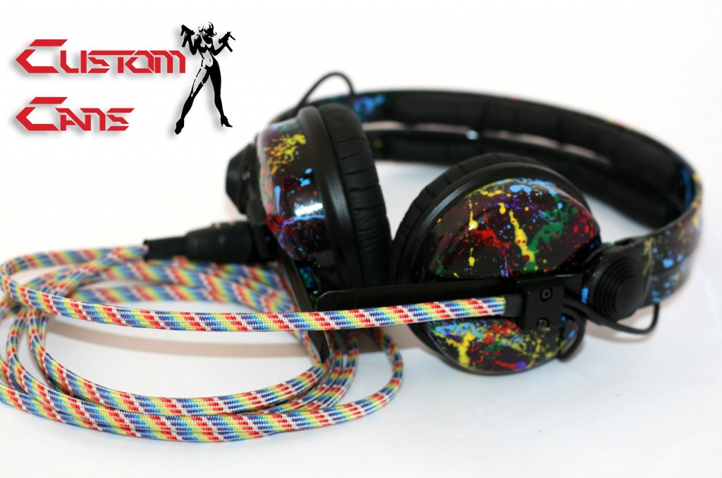 Splatter custom sennheiser HD25 DJ headphones