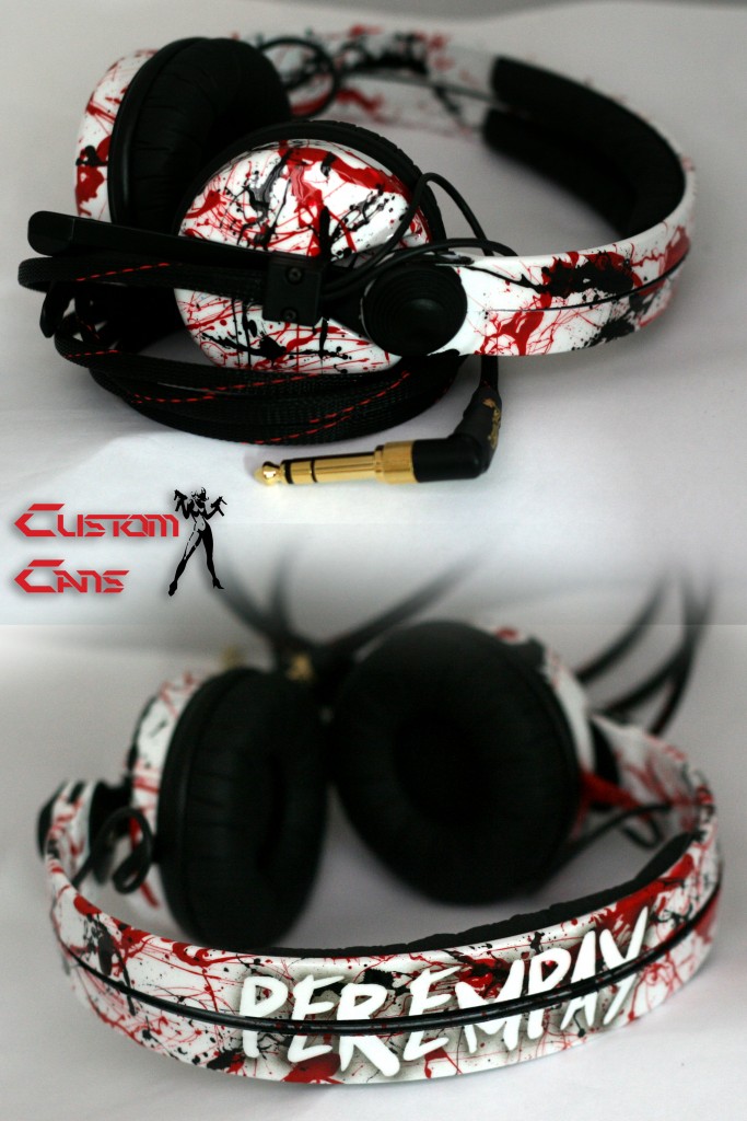 black and red splatter HD25-1