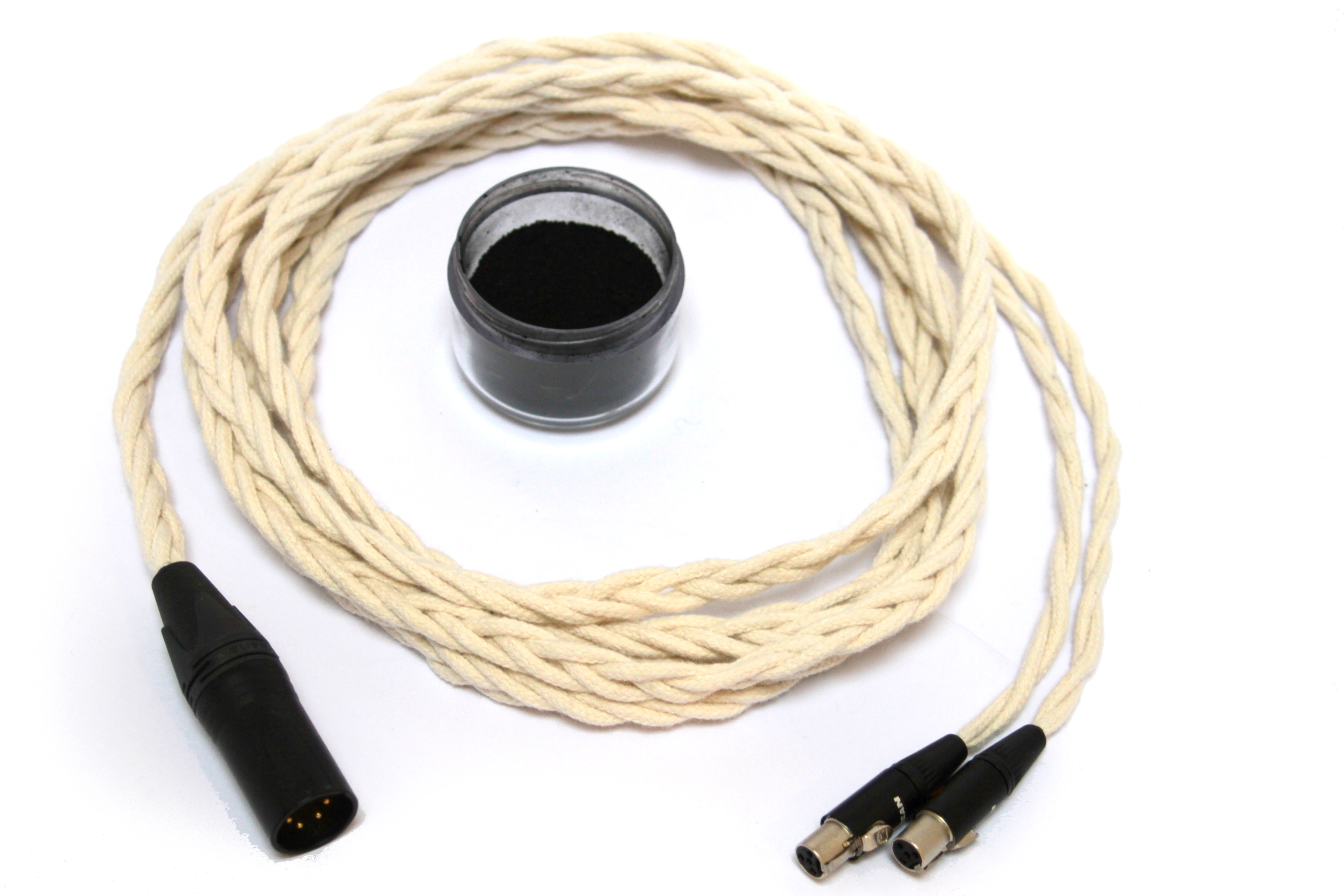 Graphene coated Litz headphone cable